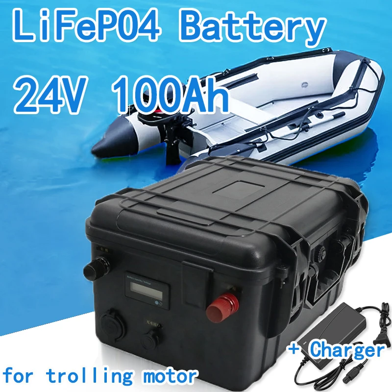 24v 100ah lifepo4 battery pack 24v 100ah lifepo4 battery pack 24v 100ah lithium waterproof battery for boat motor,inverter