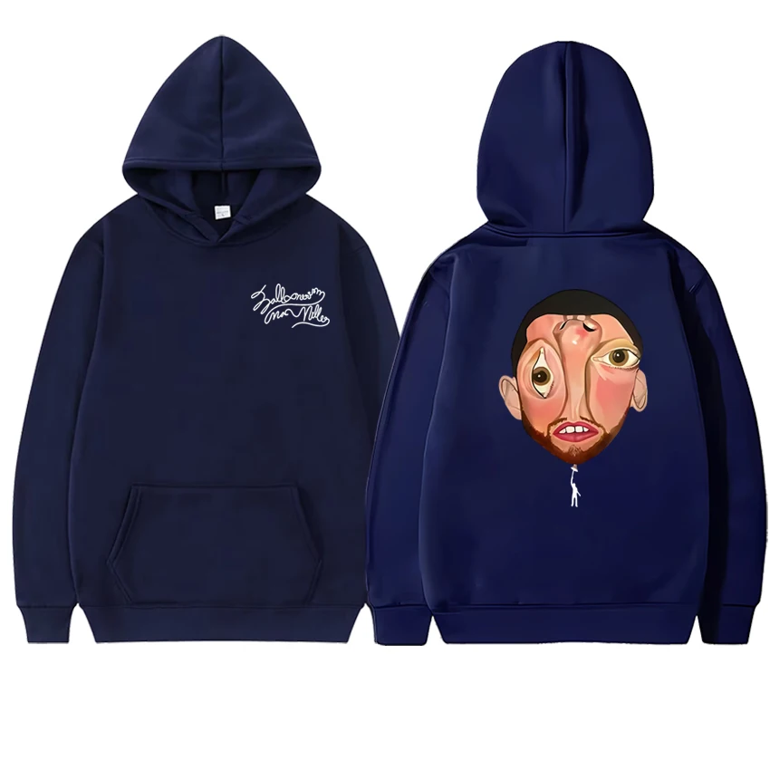 Novo macc miller balãoerismo álbum 2025 dupla face impressa hoodie unisex harajuku moda pulôver masculino feminino moletom de lã