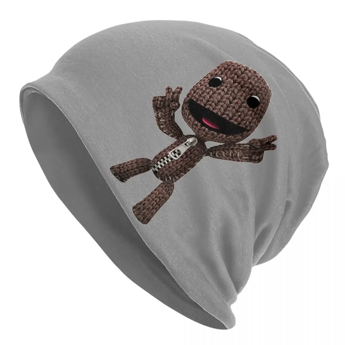 LBP Sackboy Warm Knitted Cap Fashion Bonnet Hat Autumn Winter Outdoor Beanies Hats for Men Women Adult