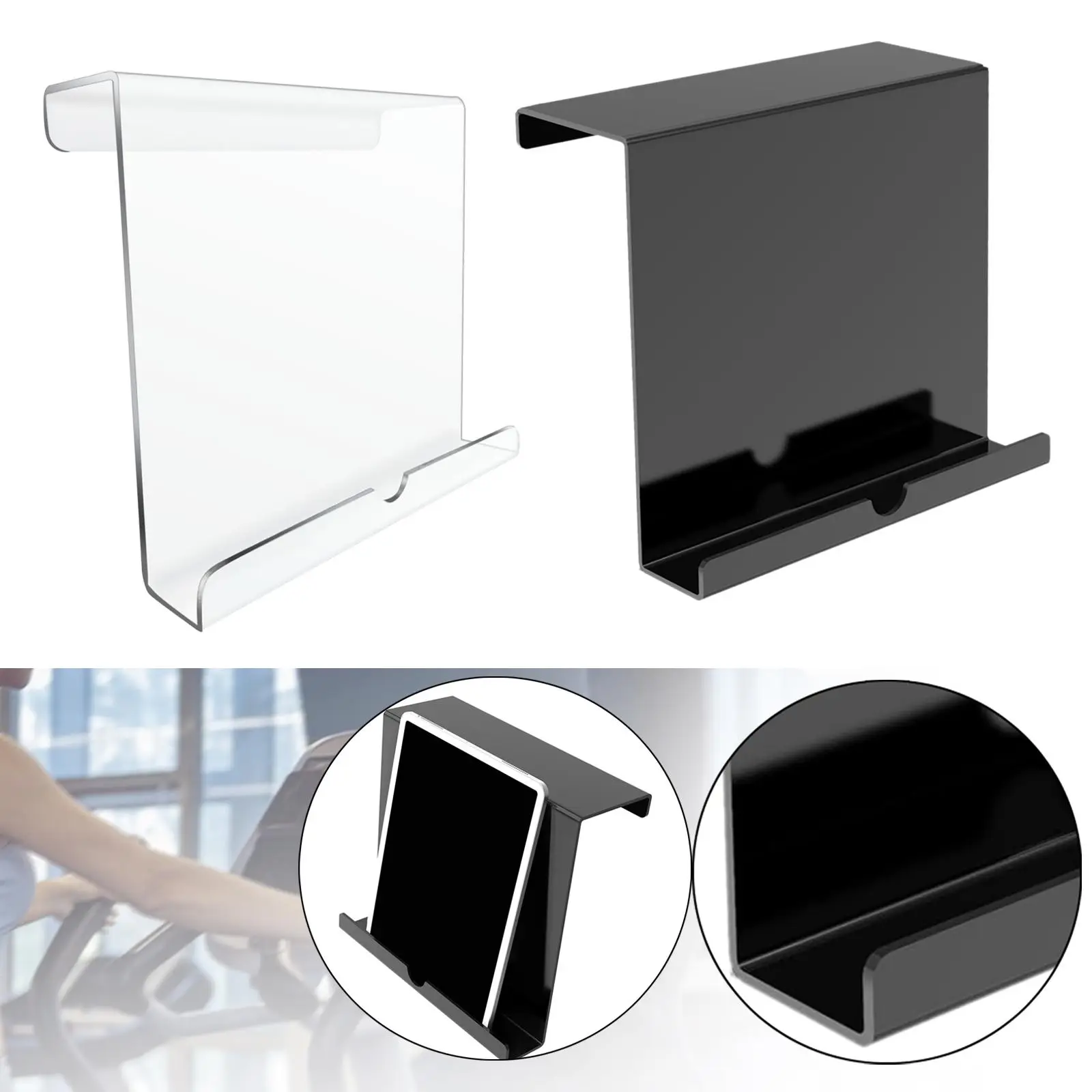 

Многоцелевой акриловый держатель для книг на беговой дорожке, совместимая подставка для чтения для домашнего спортзала и учебы