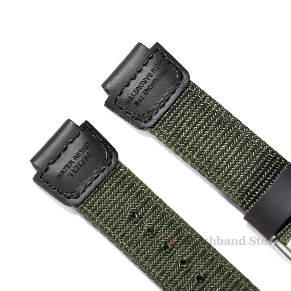 18 مللي متر حزام ساعة من النايلون ل كاسيو AE-1200 1300 AE-1000W F91W F84 AEQ-110W SGW-300H قماش الرياضة حزام ساعة رجالي اكسسوارات