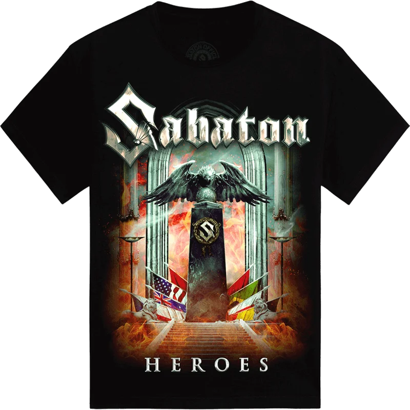 Sabaton Swiss Classic Band Print Women Men Short Sleeve Attack of The Dead Men T-shirt Casual Cotton Street Y2k Overszied Tees