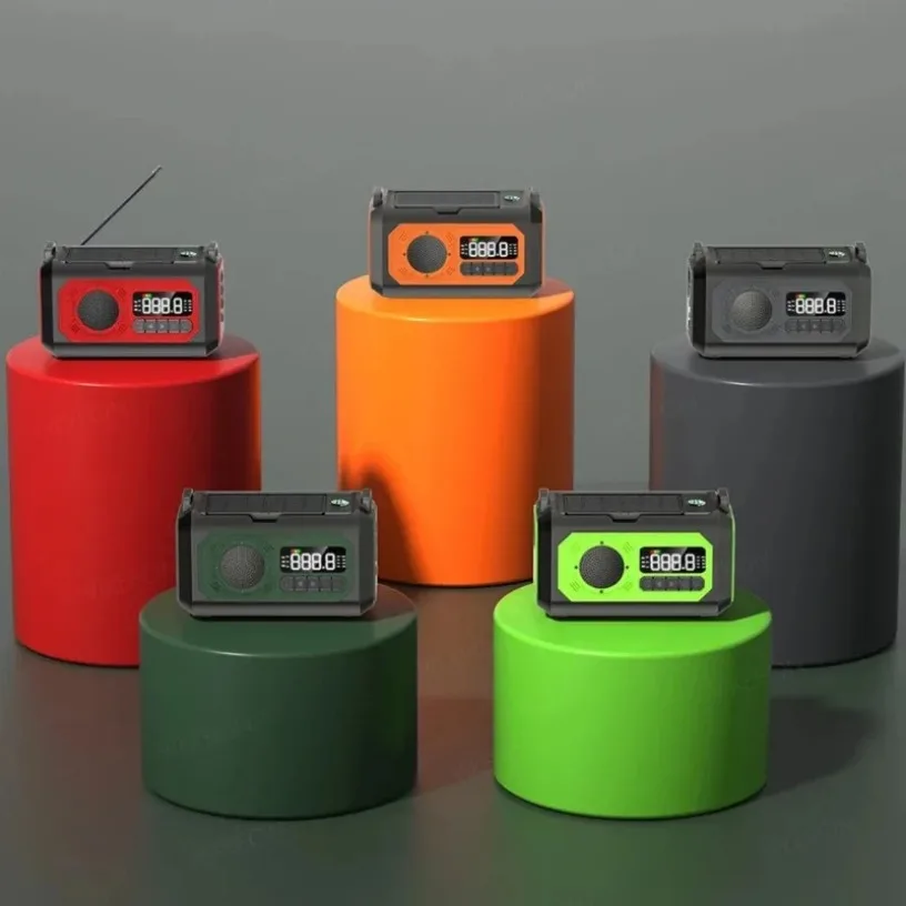 Radio D'Emergenza Solare A Manovella Mesqool: AM/FM/SW, Power Bank E Bussola Per Esterno