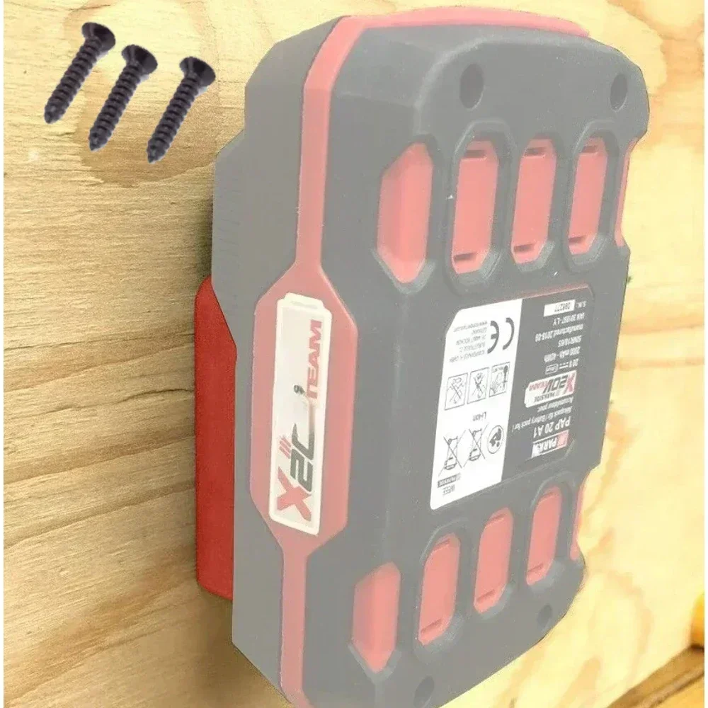 2/3/4/6pcs For Lidl Parkside X20V Series Battery Wall Dock Holder Stand For Lidl Parkside X20VTeam Tool Holder Stand