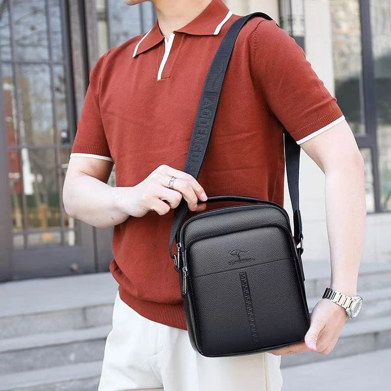 2026 New Men's Bag Shoulder Fashion Crossbody Bag Men Handbag Business Small Backpack Leisure Trendy Bag image 3