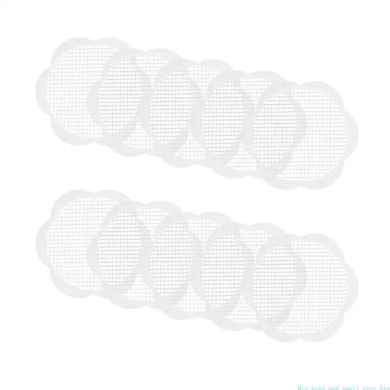 581C 10pcs Disposables Hair Catcher Drain Stopper Cover Kitchen Bathroom Accessories