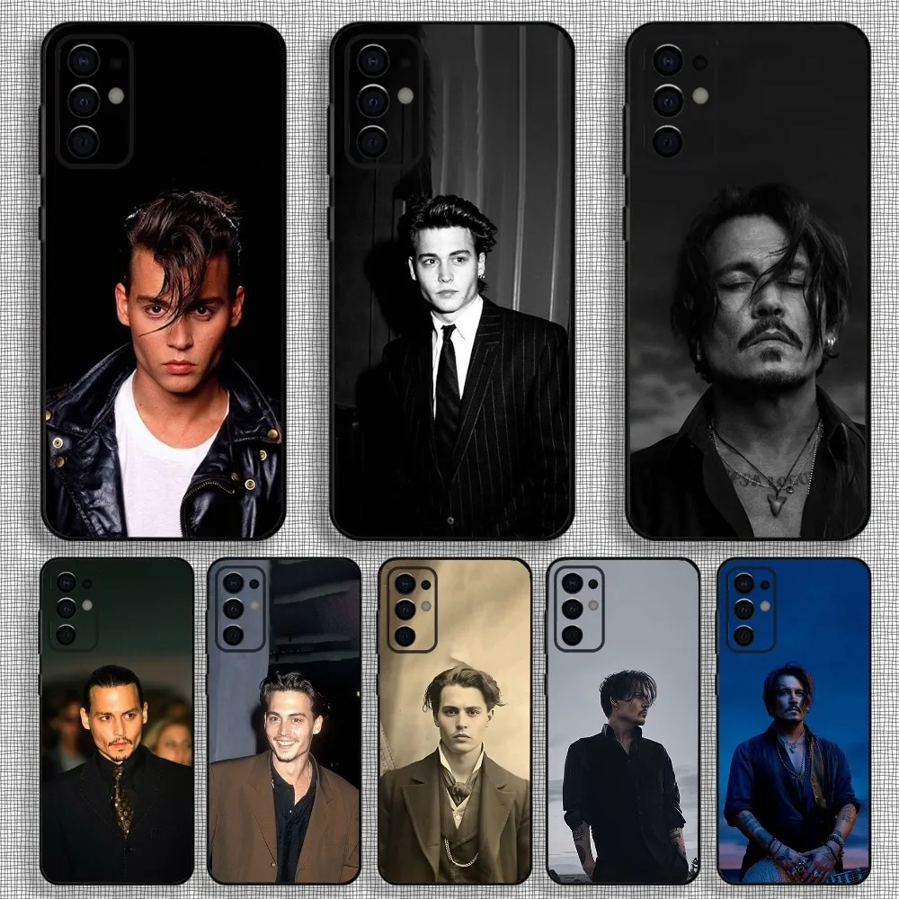 J-Johnny D-Depp Phone Case For Samsung S24,S21,S22,S23,S30,Ultra,S20,Plus,Fe,Lite,Note,10,9,5G Black Soft Cover