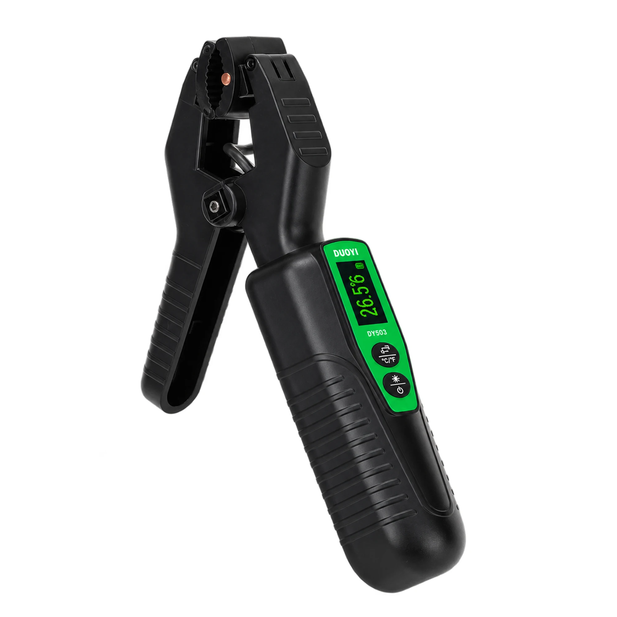 Digital Pipe Clamp Thermometer, HVAC Temperature Probe -58°F to 302°F for Refrigeration AC Copper Pipe Maintenance and Testing