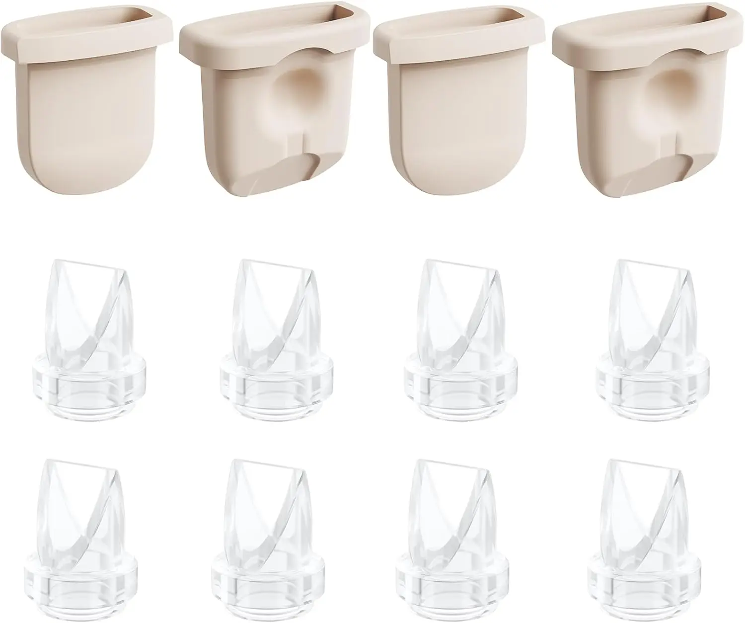 Duckbill Valves Silicone Diaphragms Compatible with eufy E10/E20/S1 Pro/S32 Replacement Parts, Wearable Pump Accessories