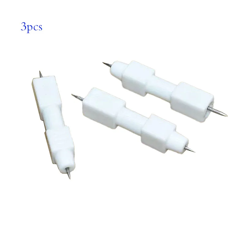 3pcs 34.2*7*6mm Ceramic Ignition Needle for Electronic Ignition  of Cassette Furnace Gas Heater Repair Parts