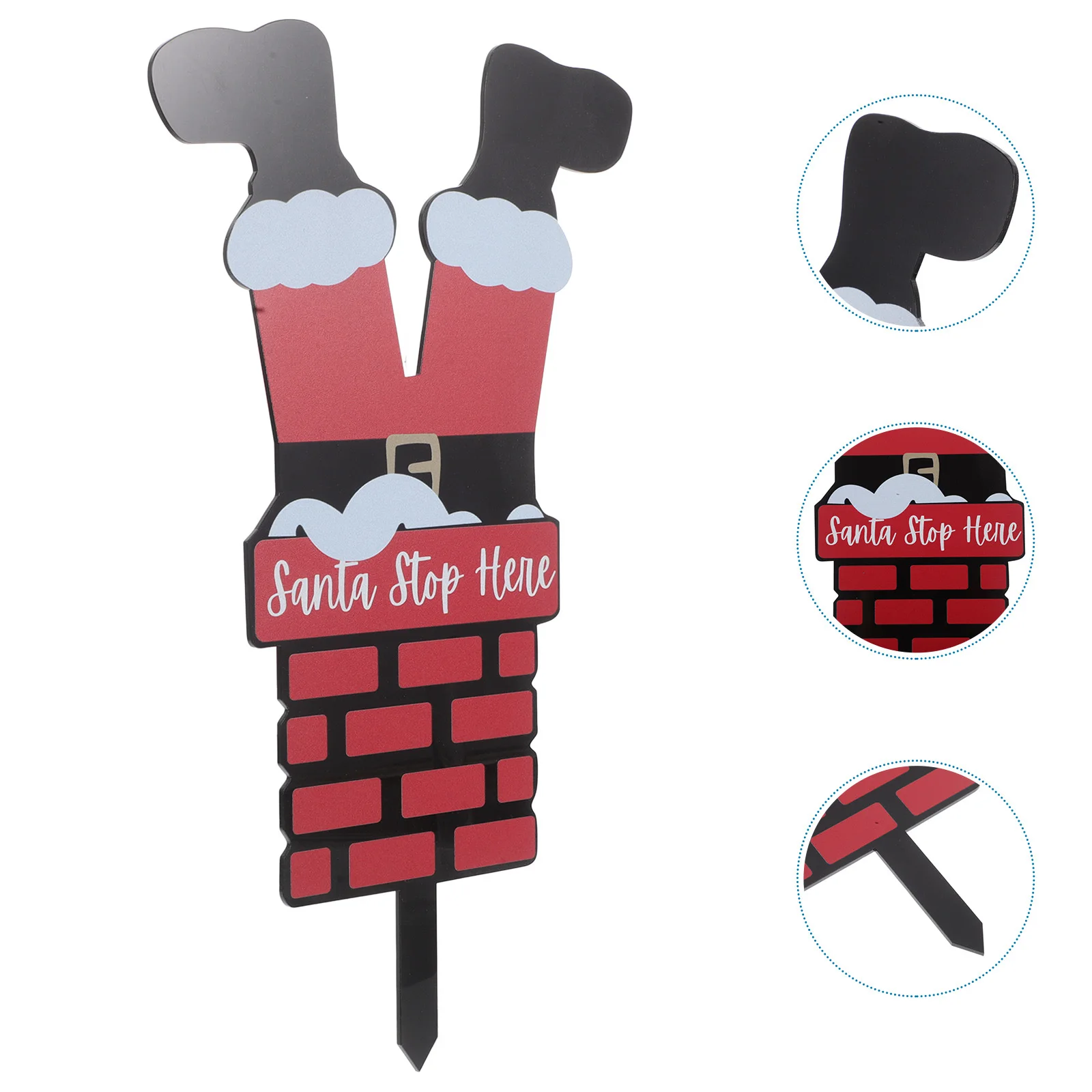 

Acrylic Yard Sign Stake Christmas Outdoor Decoration Lawn Garden Santa Decor Holiday Display Durable Weatherproof