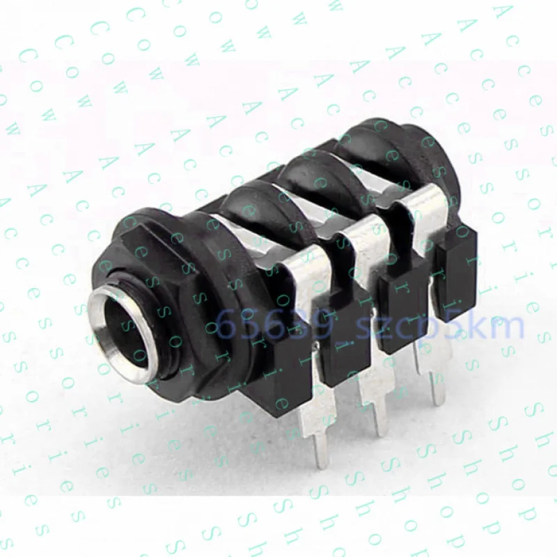 PP+ 10 PCS  6.35mm Stereo Socket Audio PCB Panel Mount Headphone Jack  6 Pin