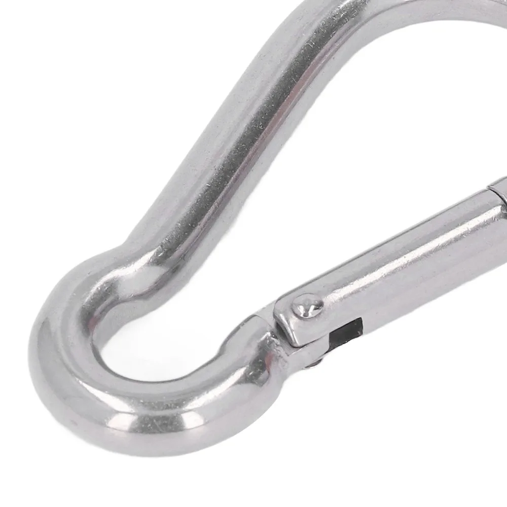 7 Pcs Durable M8 Hammock Hanging Hardware Stainless Steel Rectangle Sun Shade Sail Fixing Heavy Duty Pad Eye Plate Ceiling Mount