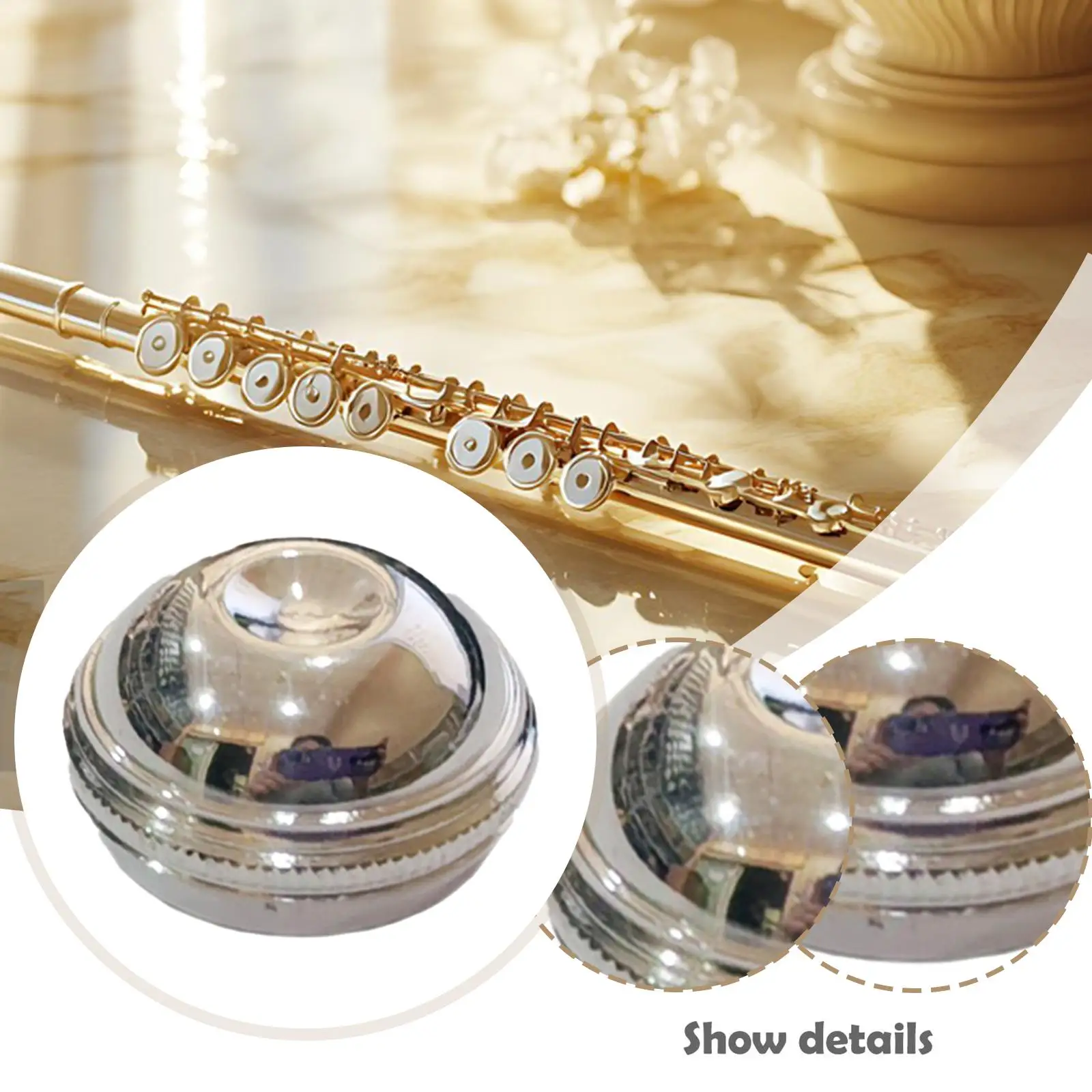 Flute Head Crown End Cap Durable Flute Accessory Compact Cover for Flute Head Transversal Flute Repair Parts