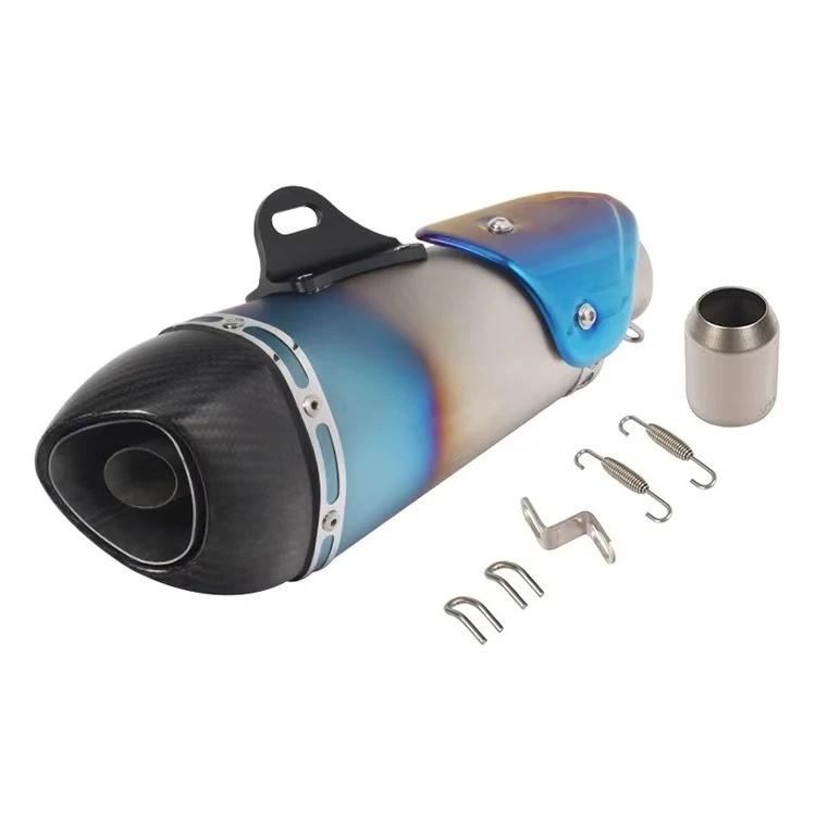 Universal 51mm Motorcycle Alpha Exhaust Muffler Pipe For Tank 200CC Super Match Gy6 Motorcycle