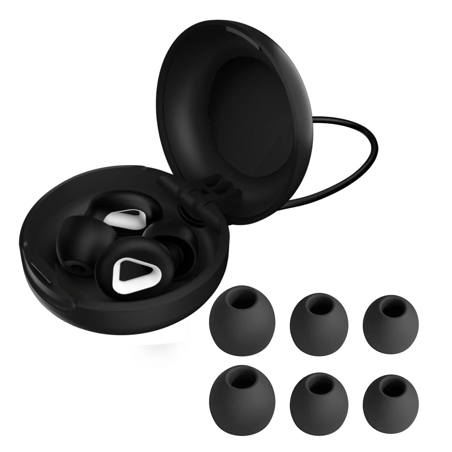 

Woo Hearing Protection Silicone Earplugs For Sleeping Quiet Sound Noise Reduction