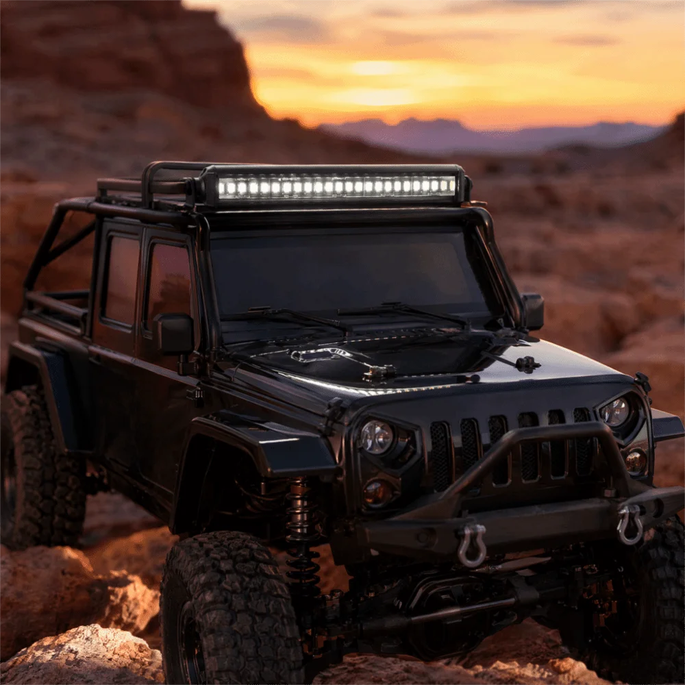 Durable 25 LEDs RC Light Bar Single Row Super Bright RC Crawler Light High Brightness Roof LED Lamp RC Crawler