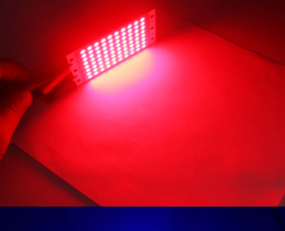 94x50MM 15W COB LED-Lichtstreifenmodul DC 12V 1600LM Ultrahelles Warmweißes Kaltweißes Blaues COB-Chip-On-Board-Matrix-LED-Lampenmodul – Detail 10