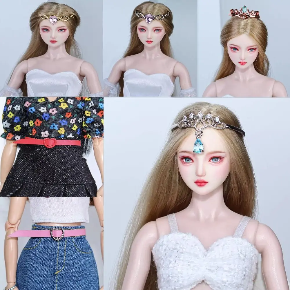 9 Styles Doll Fashion Crowns New Bracelet Jewelry Party Earring 1/6 1/3 1/12 Doll