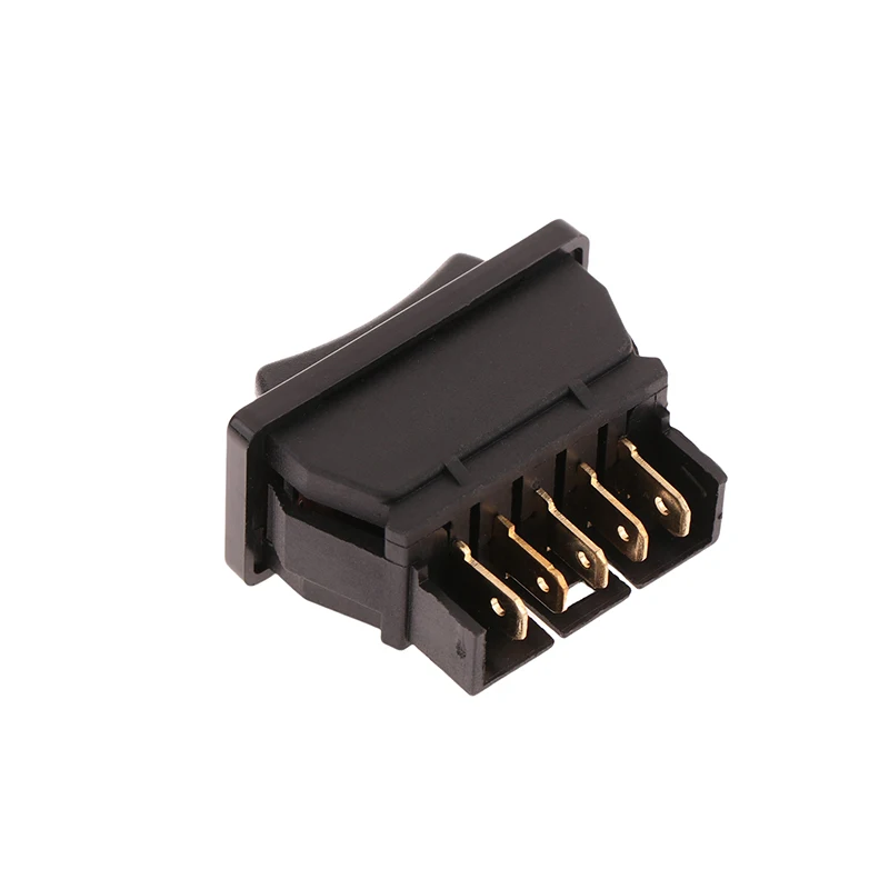 1 unidad de interruptor de alimentación de coche de 5 pines Universal 12V 2 vías ajuste de empuje de coche interruptor basculante aéreo eléctrico momentáneo