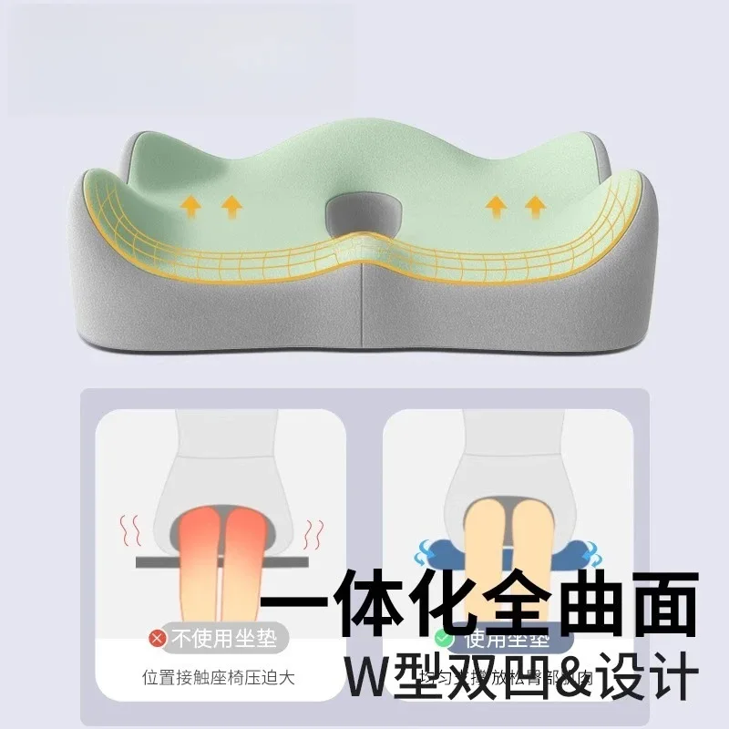 2025 Decompression Memory Cotton Seat Cushion Postoperative Sedentary Office Breathable Seat Cushion