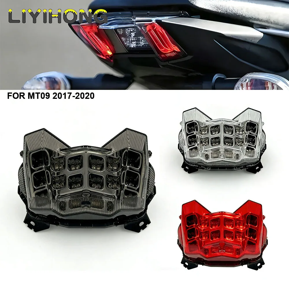Motorcycle Tail Light For Yamaha MT-09 MT09 MT 09 2017 2018 2019 2020 LED Taillight Rear Warning Turn Signal Indicator Lamp