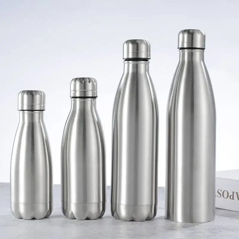 Stainless Steel Water Bottles 12oz 17oz 26oz 35oz Sports Thermos Insulated Bottles Keep Cold for 24 Hours and hot for 12 Hours