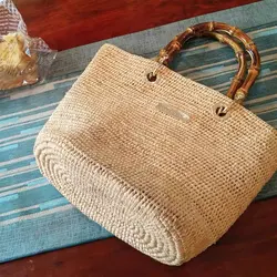 Sacola de Raffia importada para mulheres, bolsas elegantes de grande capacidade, designer de moda coreano, bolsas de ombro luxuosas, alta qualidade