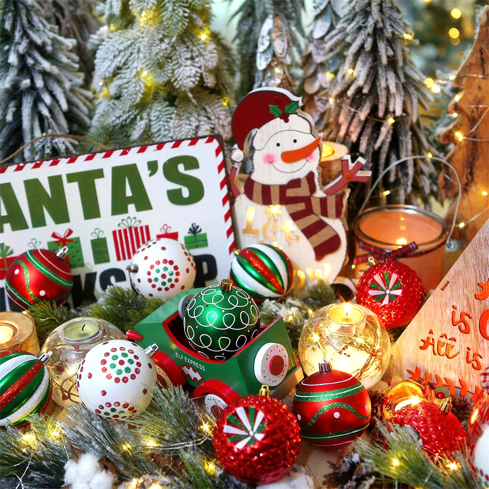 6 шт., 6 см, Рождественские шары