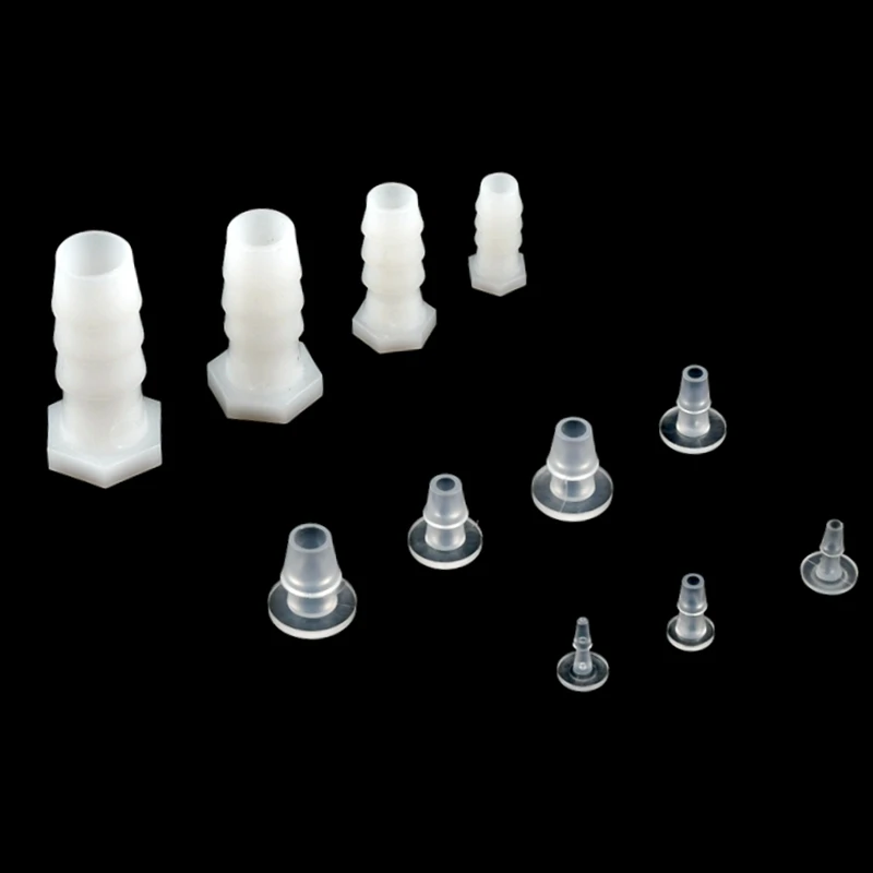 3~50PCS 1.6-14mm Hose Barb plug Micro Aquarium Air Pump Adapter Plastic End Cap Irrigation Supply System Water Stop Connectors