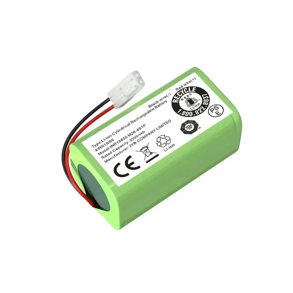 Batteria H18650CH-4S1P per Robot aspirapolvere Xiaomi Mi Robot aspirapolvere essenziale MJSTG1,Mijia G1,SKV4136GL,(12800 mAh 14.8 V)