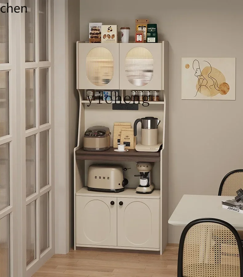 ZML Sideboard Cabinet Against The Wall Integrated Storage Cabinet Modern Minimalist Household Tea Cabinet