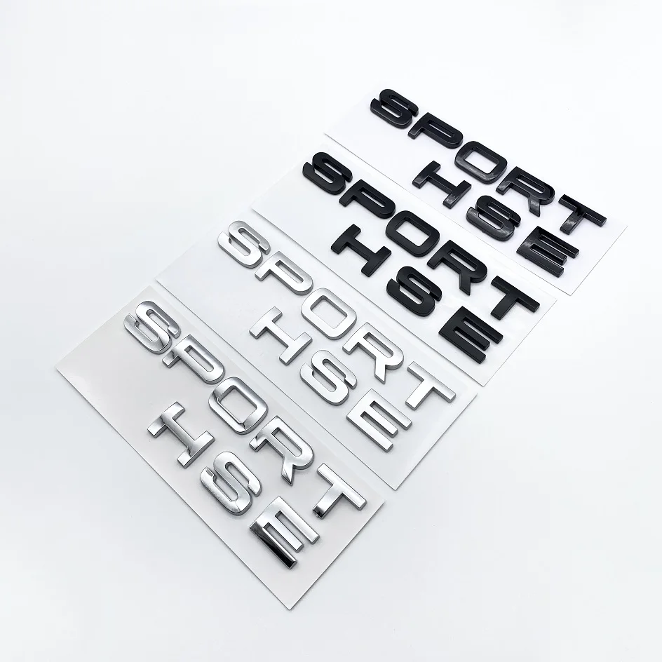 3D буквы HSE SPORT ABS эмблема хромированный черный логотип модифицированный модернизированный значок наклейки для внедорожника багажник автомобиля внешнее украшение наклейка