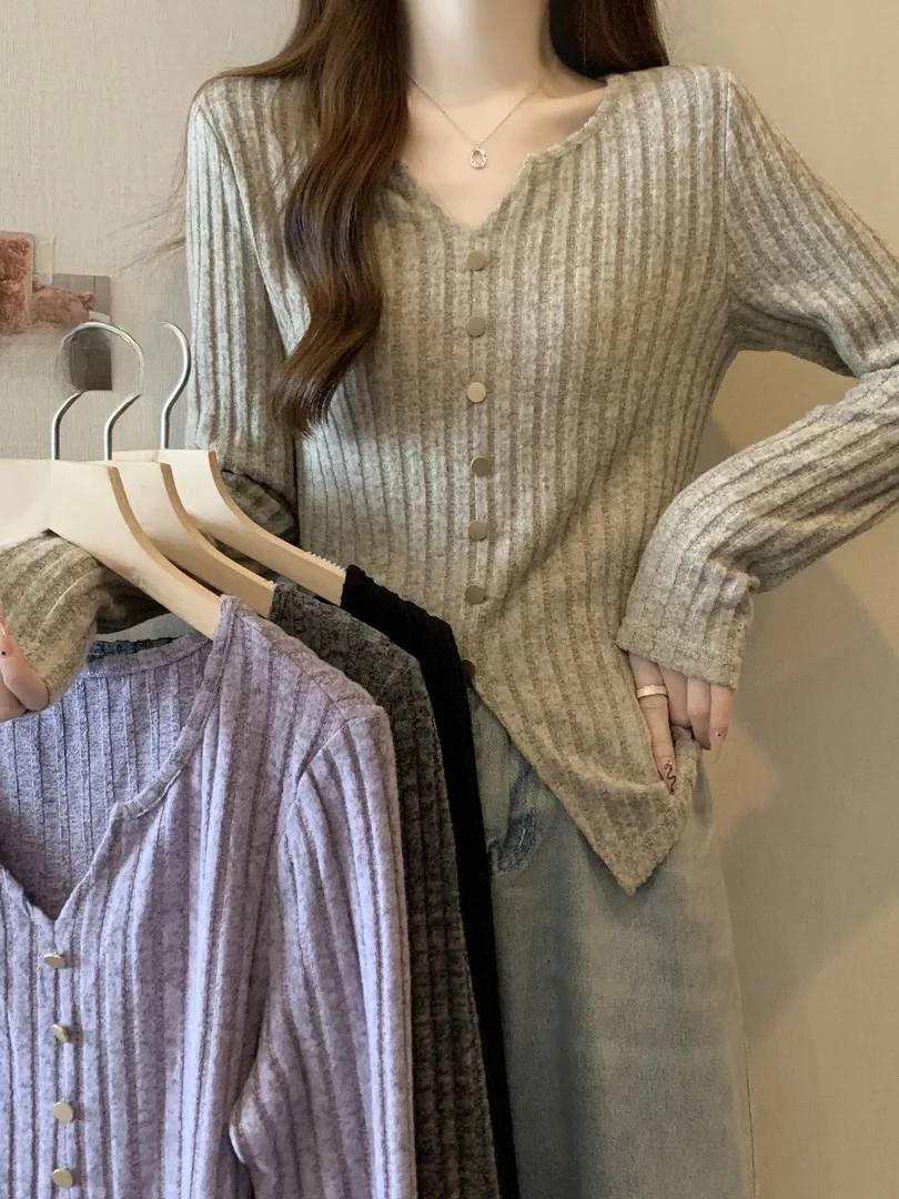 

Женская базовая трикотажная кофта Ele Commuter Sle: модная верхняя одежда и универсальная нижняя одежда, весна 2026