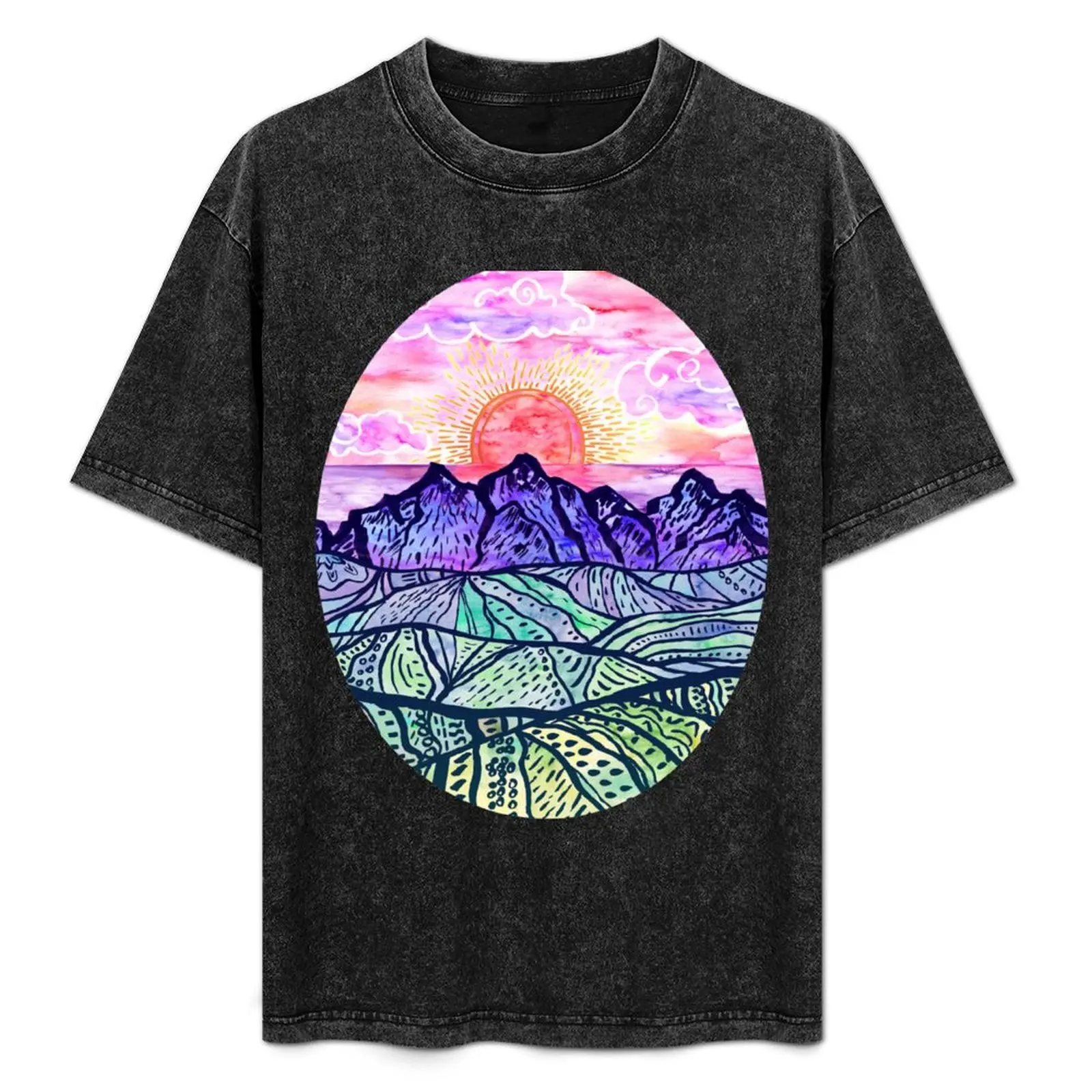 

Sunset Fantasy T-Shirt oversizeds vintage anime shirt vintage customs mens t shirts