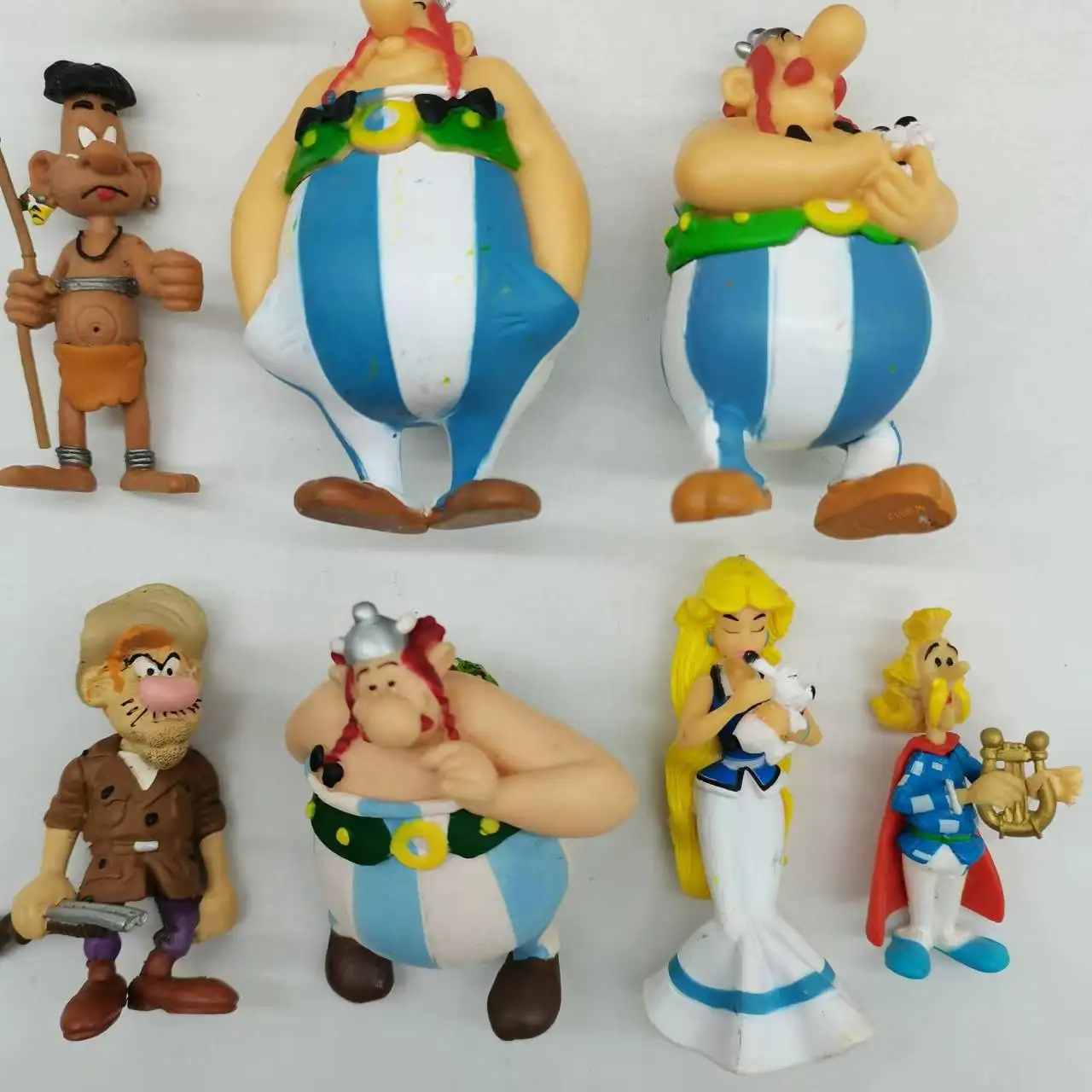 Asterix Obelix Falbala and Idefix PVC Cartoon Mini Figure Toy Kids Doll Figure PLASTOY Gift Model Present Loose No Box