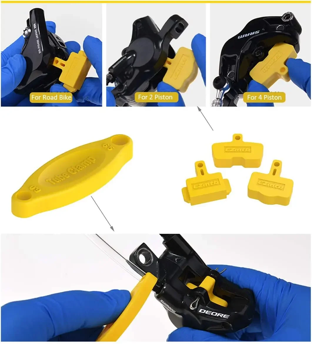 Ezmtb دراجة الفرامل النفط تنزف عدة أدوات ل SRAM شيمانو ماجورا متعطشا XTECH التكبير الجبلية الطريق الدراجة الصحن الهيدروليكي الفرامل أداة إصلاح #4