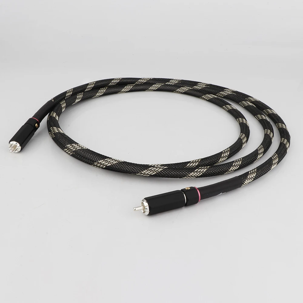 Hi End XLO HT4 Silver-plate RCA Coaxial Digital Audio Cable RCA to RCA Signal Cable Fever Audio AES/EBU Cable