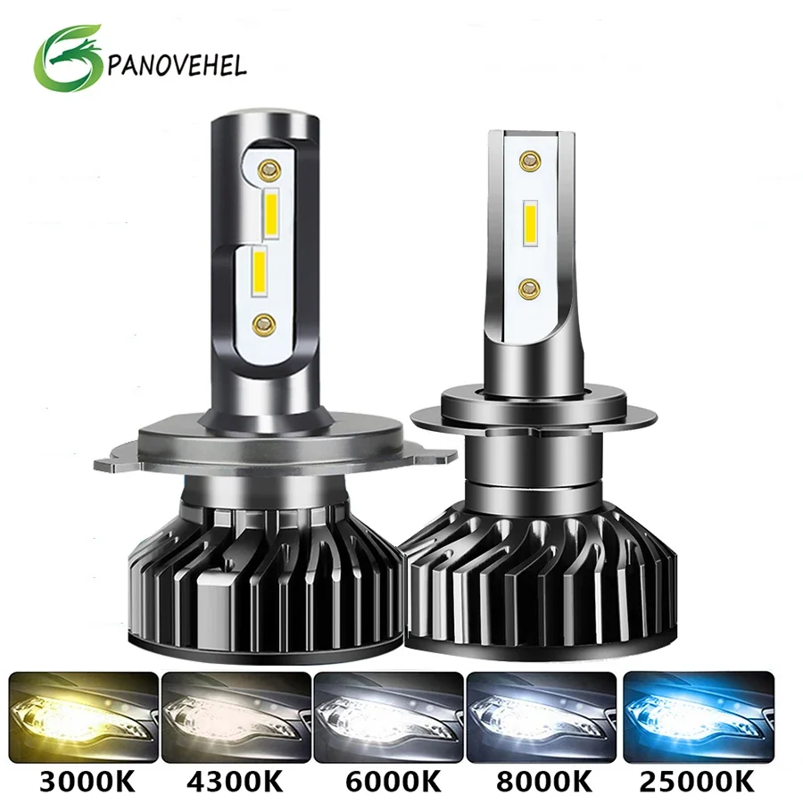 PANOVEHEL LED H7 Car Headlight H4 400000LM 320W CSP  H1 H3 H8 H11 9005 HB3 9006 HB4 4300K 6000K Car Auto Headlamp Led Lights