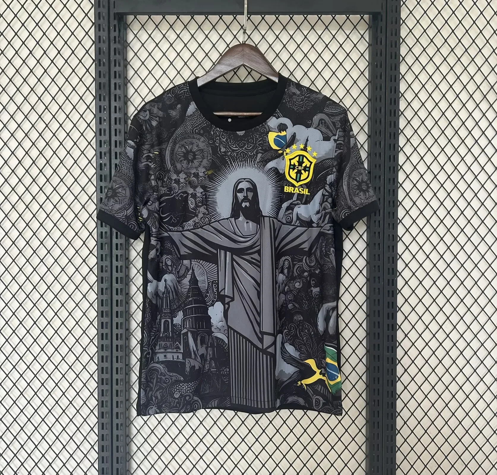 2425 موسم البرازيل طبعة خاصة لكرة القدم جيرسي الطبعة التايلاندية قميص كرة القدم قصيرة الأكمام يمكن ارتداؤها من قبل الرجال والنساء #3