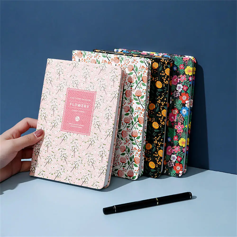 Korean Kawaii Vintage Flower Schedule Yearly Diary Weekly Monthly Daily Planner Organizer Paper Notebook A6/A5 Agendas