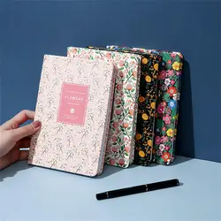 A5/A6 Vintage Flower Agenda Planner Notebook Schedule Diary Weekly Daily Planner Organizer School Office Stationery Supplies