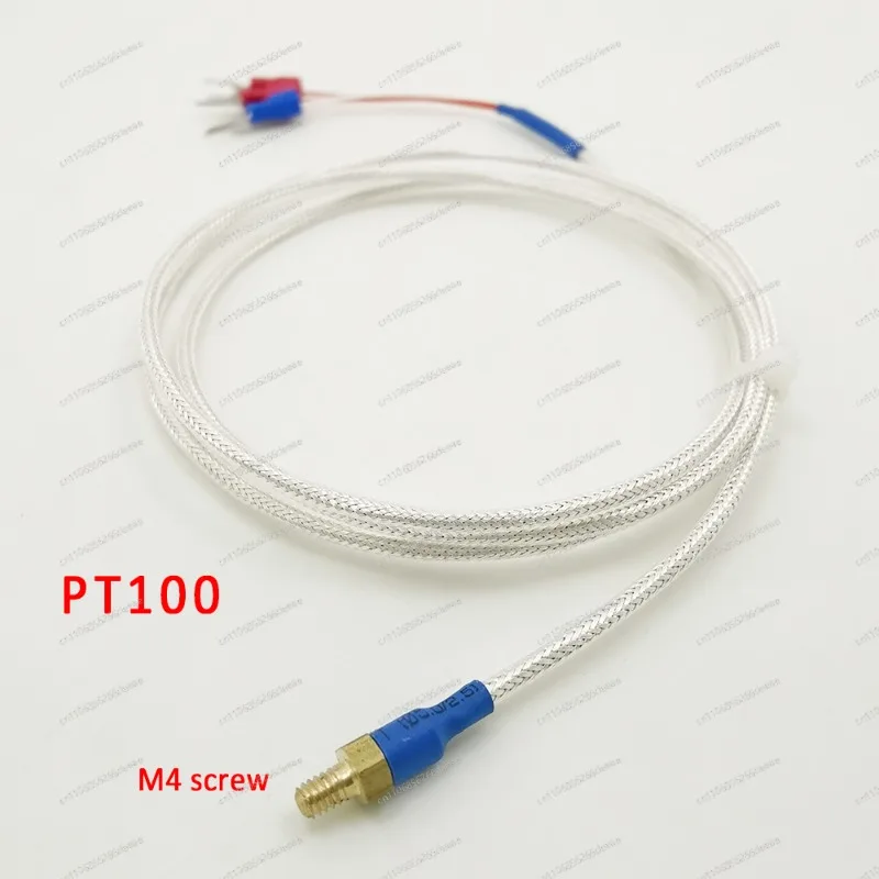 PT100 Thermocouple Sensor RTD Probe M4 Brass Screw Class A Platinum Resistance Thermometer for Coffee Machine