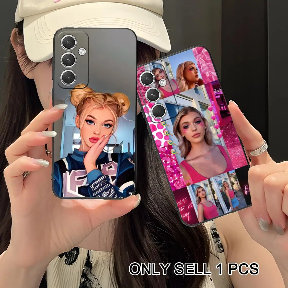 Cute Loren Gray Phone Case for Samsung Galaxy S26 S25 S24 S23 S22 S21 S20 Note20 Plus FE Ultra Soft TPU Shockproof Cover