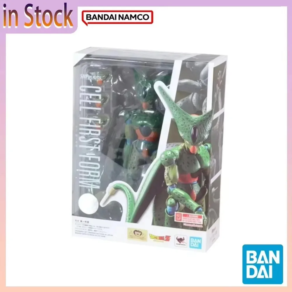 

В наличии: Оригинальный официальный набор для сборки модели BANDAI Dragon Ball S.H.Figuarts, фигурка Cell First Form, аниме-модель, игрушка, подарок для детей
