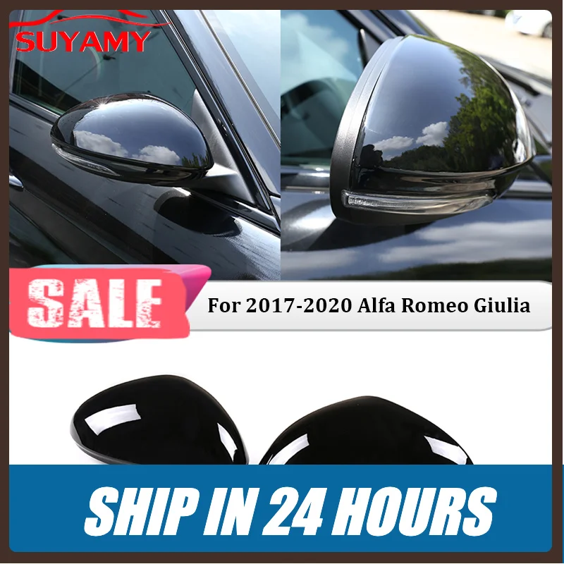 Mirror Cover for Alfa Romeo Giulia External 2017-2020 Rearview Mirror Trim Cover Exterior Protection Accessories Side