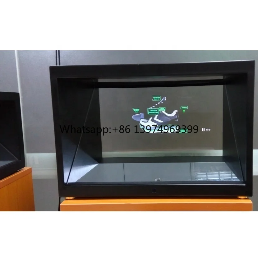 3d Hologram Display 22 Inch Showcases Box Jewelry Video Holobox for museum Exhibition