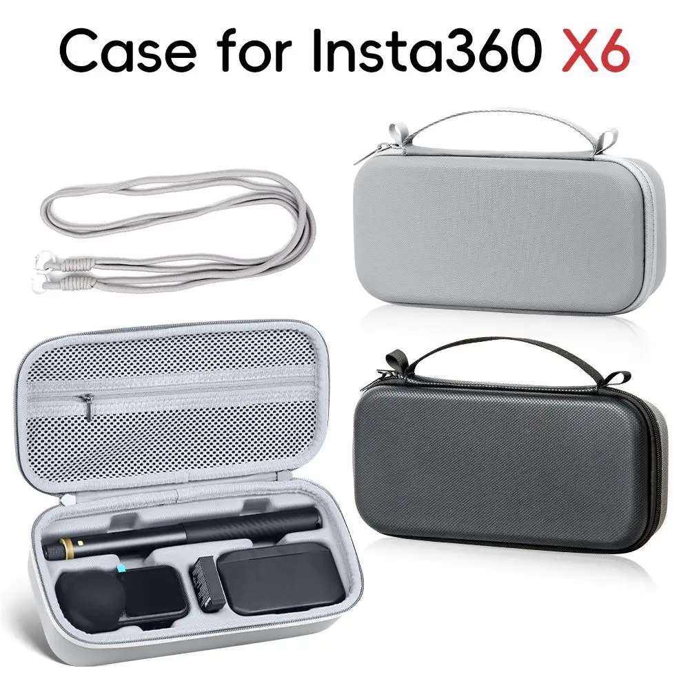 Wasserdichte Tragetasche zur Aufbewahrung für die Insta360 X6, tragbare Schultertasche, robuste Schutzhülle, Kamerazubehör. – Detail 13