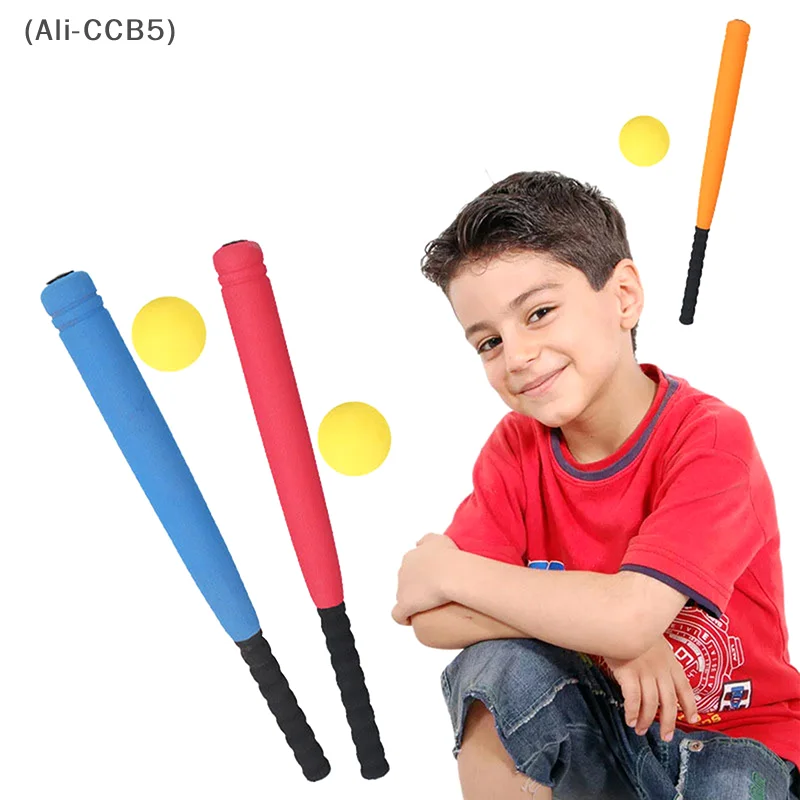 EVA Baseball Bats and Baseballs Indoor Outdoor Parent-child Sports Toys Set Color Random