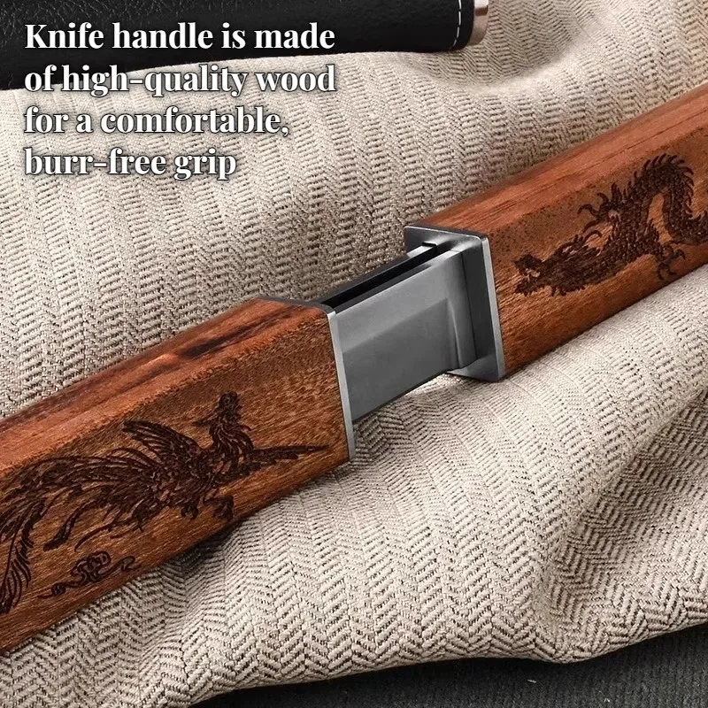 BAKULI-1pc Double Edged Knife, 2 in 1 Fruit Knife, Multifunctional Pocket Knife, Sharp High Hardness Portable Outdoor Knife